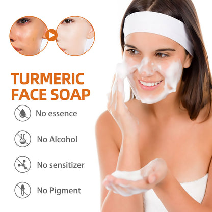 West&Month Turmeric Facial Soap for Gentle Cleansing