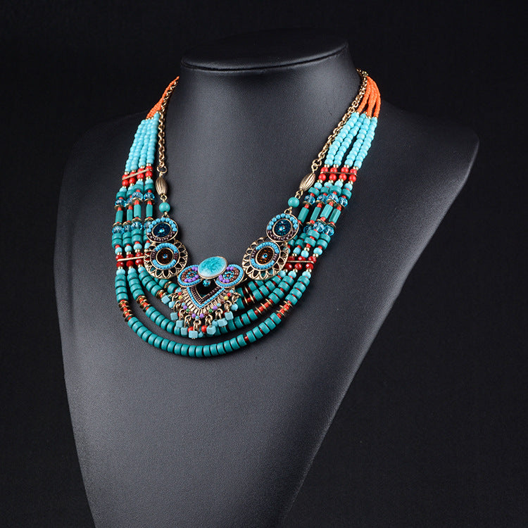 Fashionable Ethnic Style Statement Necklace - New 15 Styles