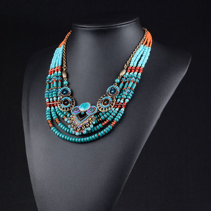 Fashionable Ethnic Style Statement Necklace - New 15 Styles
