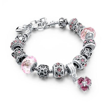 Crystal and Glass Bead DIY Bracelet