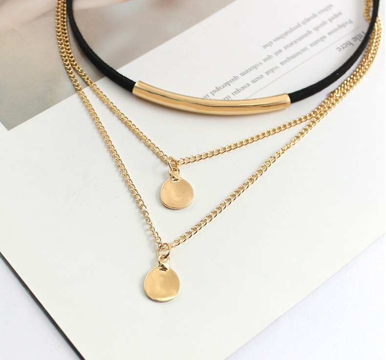 Multi-Layer Shell Pendant Necklace for Collarbones