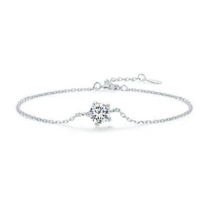 S925 Silver Sparkling Moissanite Bracelet
