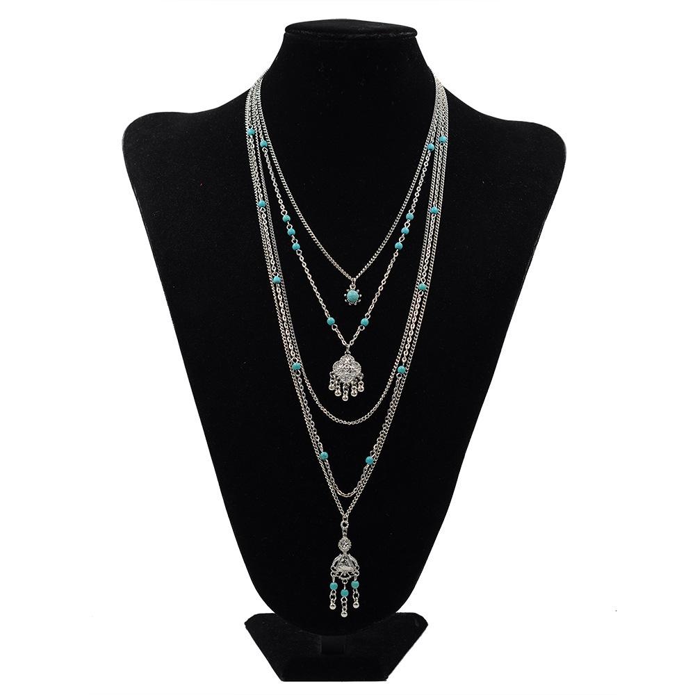 Trendy Bohemian Multi-Layer Beaded Necklace for Women
