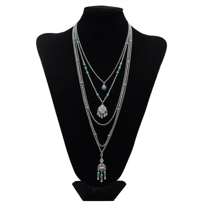 Trendy Bohemian Multi-Layer Beaded Necklace for Women