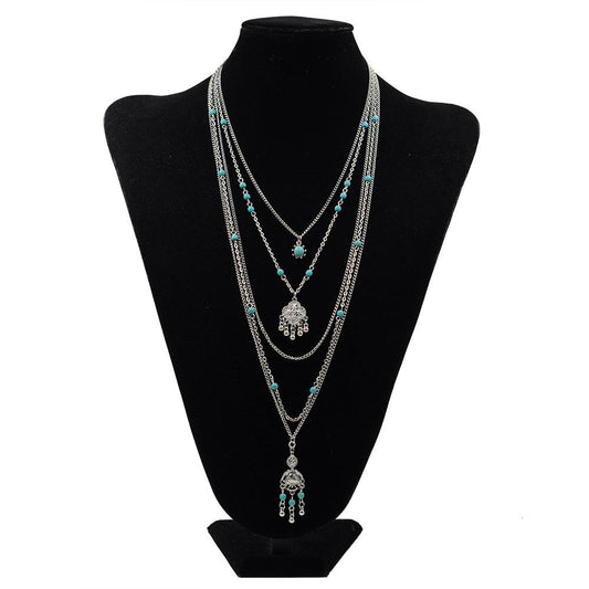 Trendy Bohemian Multi-Layer Beaded Necklace for Women
