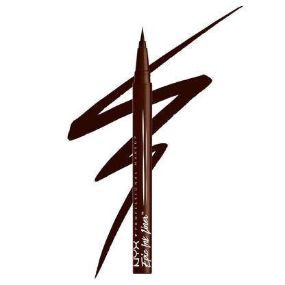 NYX PROFESSIONAL MAKEUP Epic Ink Liner Waterproof Liquid Eyeliner with Vegan Formula - Milk Chocolate (Brown Matte)