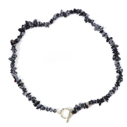 Natural Stone Bead Necklace