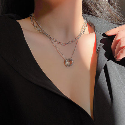 Vintage Multi-Layer Short Necklace, Fashionable Choker