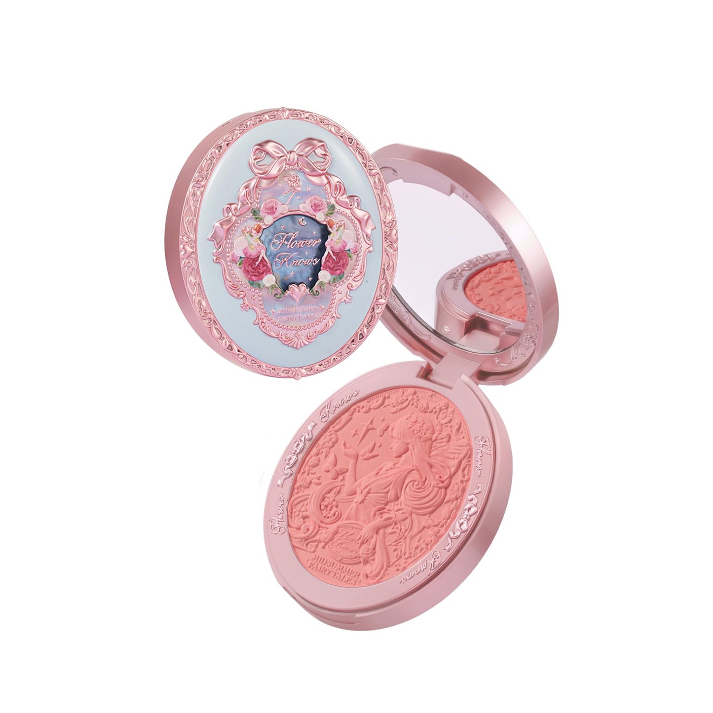 Flower Knows Midsummer Fairytales Embossed BlushMatte FinishBuildable & Blendable Makeup Blush for cheeksSoft & Long-lasting for Girls & Women(04 Summer Blossom5g)