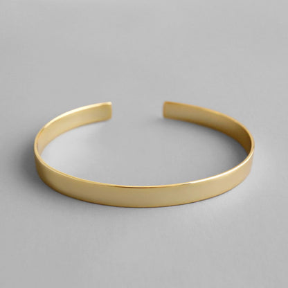 Women's Silver Jewelry - Open Cuff Bracelet in Gold