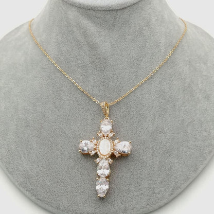 Virgin Mary of the Cross Women's Religious Necklace