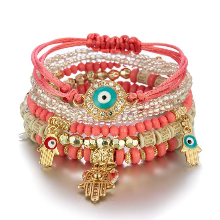Bohemian Style Handmade Beaded Multi-layer Bracelet