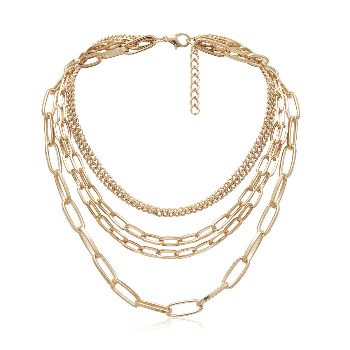 Layered Chain Necklace - Vintage Punk Style for Women