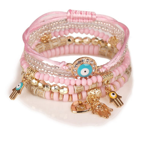 Bohemian Style Handmade Beaded Multi-layer Bracelet