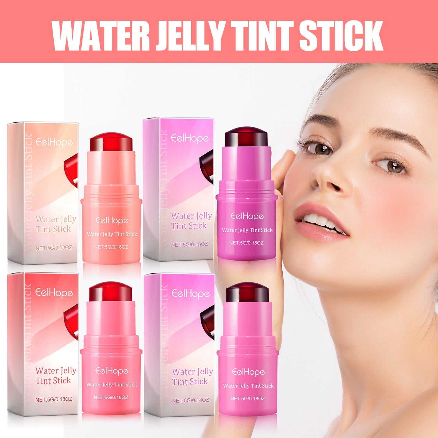 Long Lasting Natural Blush Lip Gloss Stick Makeup