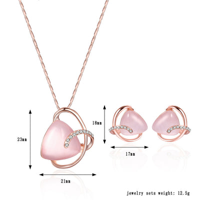 Fashionable Necklace and Earring Set for Brides