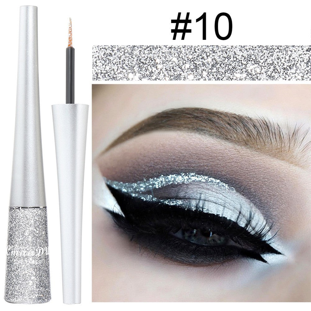 16 Colors Waterproof Glitter Eyeliner for Halloween Makeup