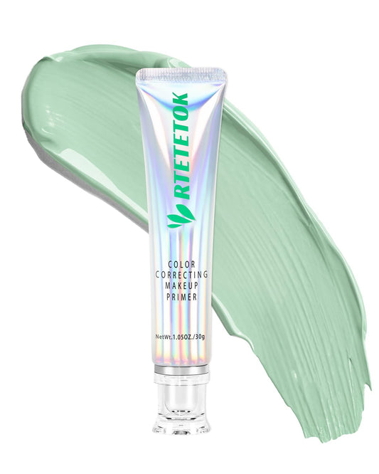 RTETETOK Green Primer Color Correcting for Face Before Makeup Smoothing Primer Color Corrector for Redness Brightening Base Makeup for Combination Skin