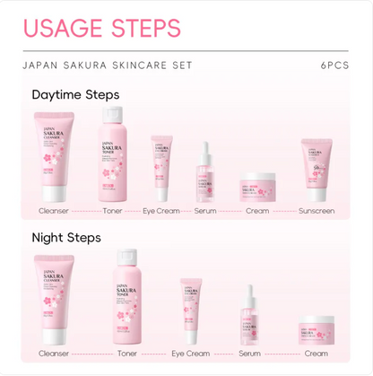 Cherry Blossom Skin Care 6-Piece Set