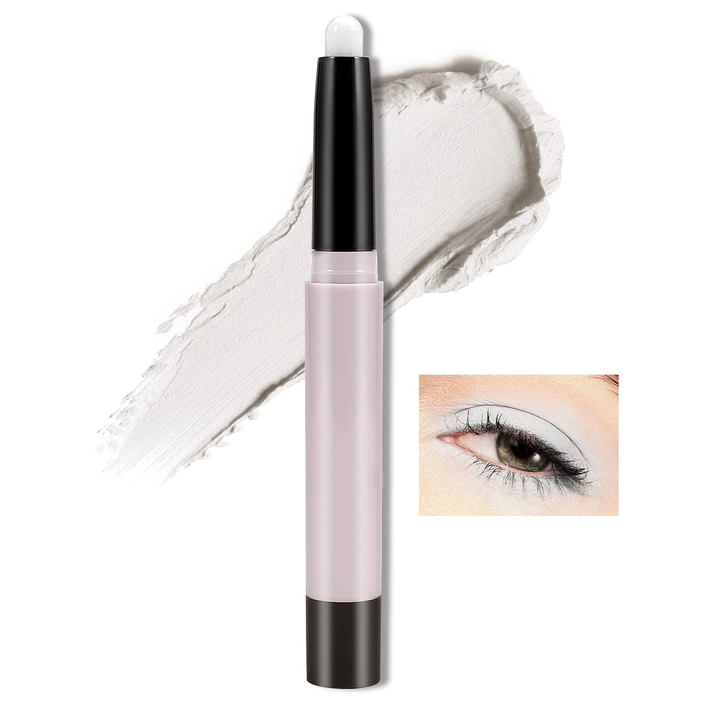 Boobeen Matte Eyeshadow Stick Waterproof Eye Shadow Pencil Creamy Long Lasting Eyeshadow Makeup Rich Color for Dimensional Eye Makeup (03#)