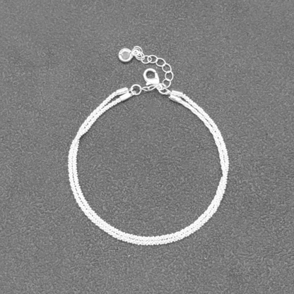 Double Layer Sparkling Anklet