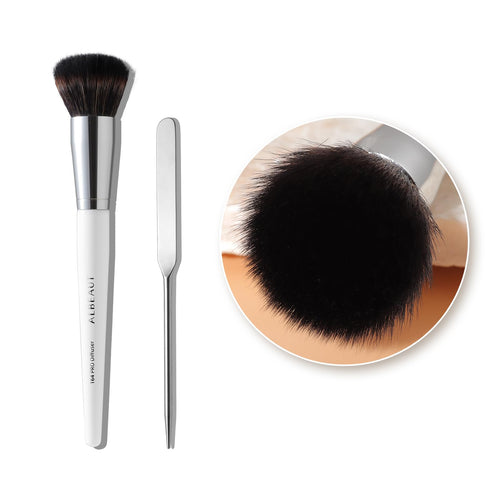 Albeaut Kabuki Duo Fiber Stippling Bronzer Brush Contour Powder Foundation Highlight Makeup Brushvegan