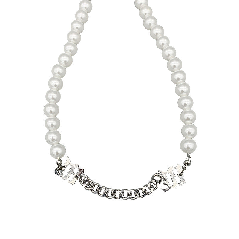 Pearl Chain Layered Necklace for Women (Trendy Style)