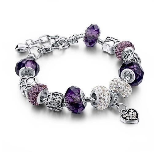 Crystal and Glass Bead DIY Bracelet