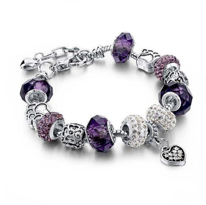 Crystal and Glass Bead DIY Bracelet
