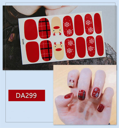 Christmas Nail Polish Film Stickers for Full Nails