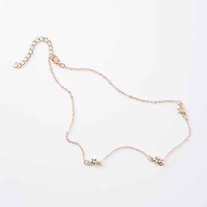 Star and Moon Necklace, Choker Style