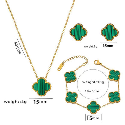 High-End Four Leaf Clover Titanium Steel Necklace