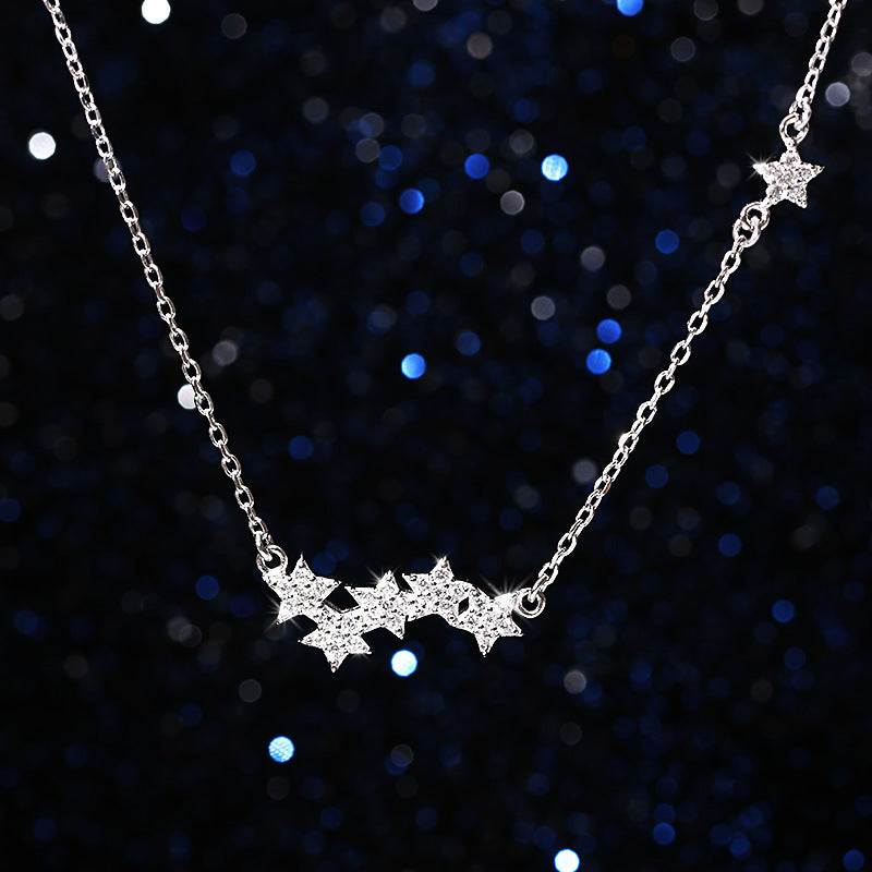 925 Silver Star Necklace with Zirconia Pendant