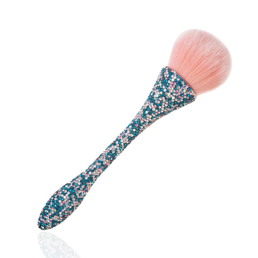 DANNEASY 1pc Nail Dust Brush Acrylic Brush Cleaner Nail Brushes for Cleaning Dust Nail Clean Up Brush Large Dip Powder Brush for Makeup Blush Manicure Brush (Blue)
