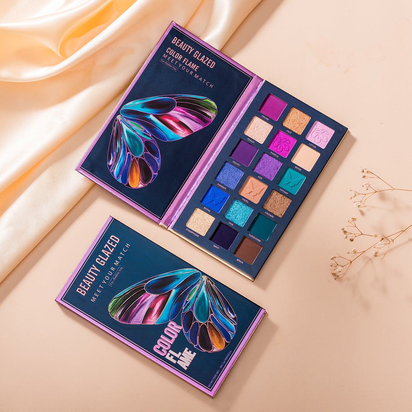 18-Color Butterfly Flame Eyeshadow Palette for Makeup