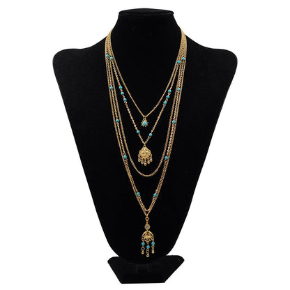 Trendy Bohemian Multi-Layer Beaded Necklace for Women