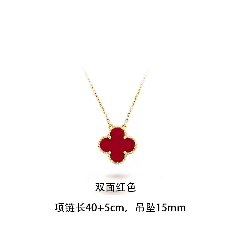 High-End Four Leaf Clover Titanium Steel Necklace