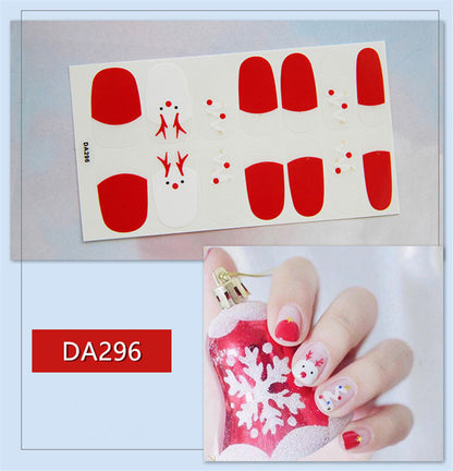 Christmas Nail Polish Film Stickers for Full Nails