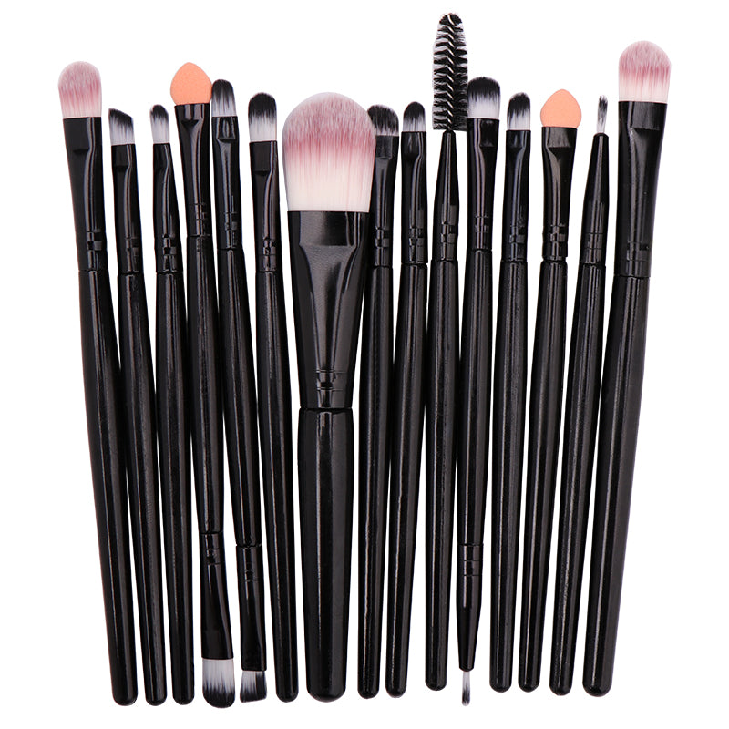 15-Piece Makeup Brush Set for Eyeshadow and Beauty