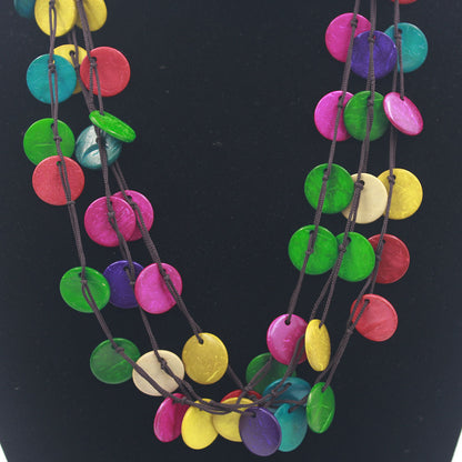 Bohemian Style Multi-Layer Colorful Bead Necklace