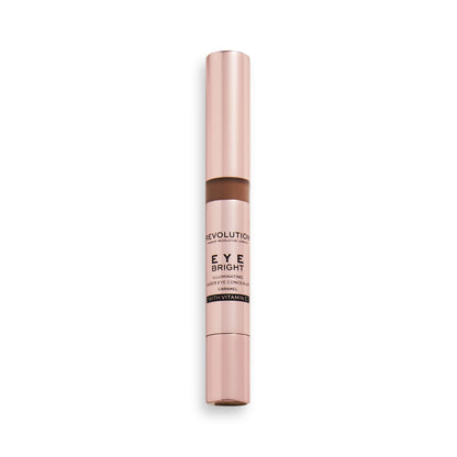 Makeup Revolution Eye Bright Concealer Buildable Coverage Dewy Finish Caramel 3ml
