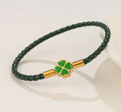 Four-Leaf Clover Lucky Bracelet