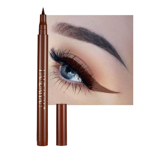 Liquid Vegan Eyeliner Colorful Neon Eyeliner Pencil long-lasting waterproof smudge proof sharp tip quick dry easy cleansing Makeup Gift for Women (Dark Brown#10)