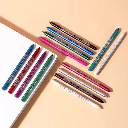 14-Color Waterproof Eyeliner Pencil for Makeup Looks