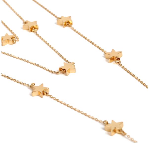 Star Pendant Tassel Multi-Layer Necklace