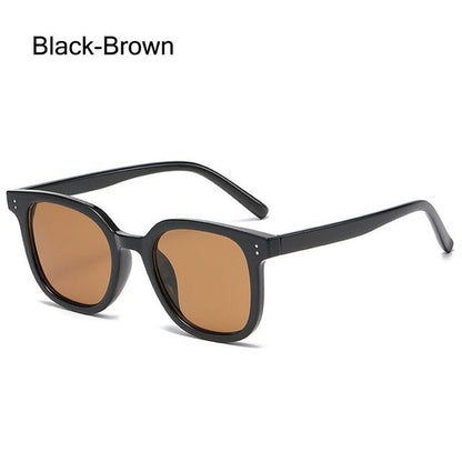 No Makeup Gradient Blush Square UV400 Protective Sunglasses