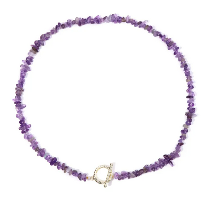 Natural Stone Bead Necklace