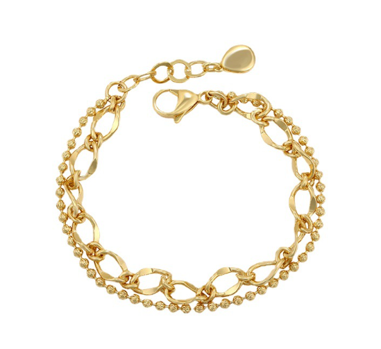 Trendy Gold Double Layer Choker Necklace