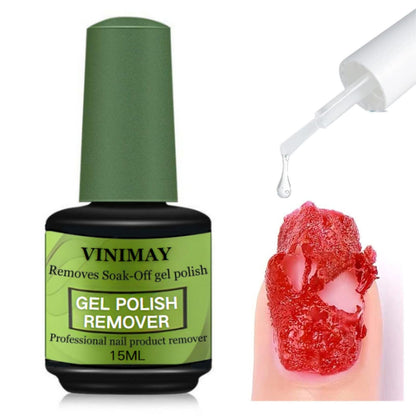Gel Polish Remover for Nails - Nail Gel Remover - Quickly & Easily Gel Nail Polish Remover Within 3-5 Minutes - No Soaking or Wrapping Gel Remover - Dont Hurt Nails 0.25fl Oz