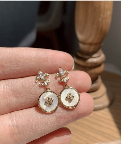 Elegant Long S925 Silver Pearl Earrings for Women